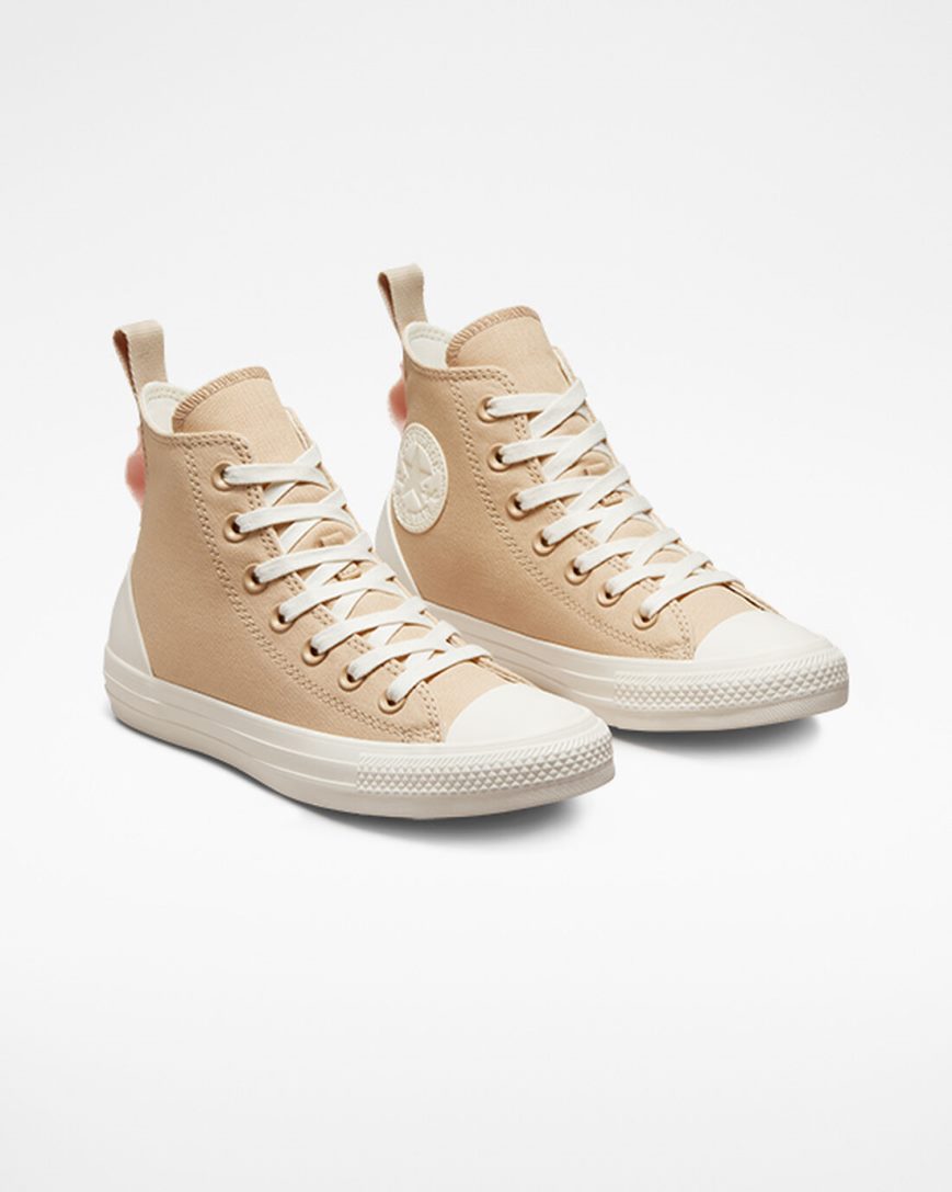 Zapatillas Altas Converse Chuck Taylor All Star Tonal Canvas Mujer Beige | PE PL8720